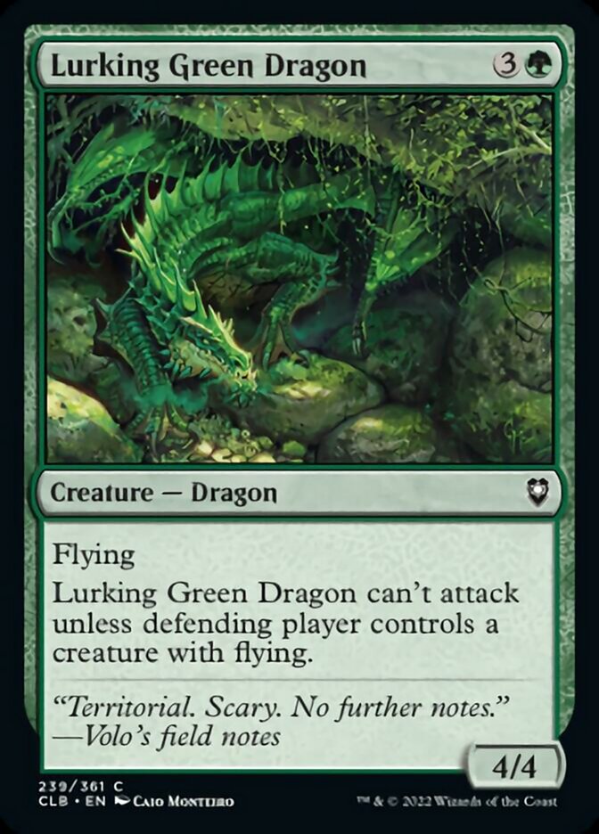 Lurking Green Dragon [Commander Legends: Battle for Baldur's Gate] | Chromatic Games