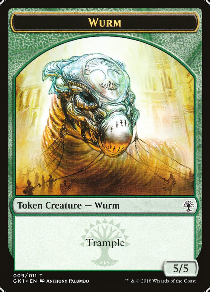 Wurm // Saproling Double-Sided Token [Guilds of Ravnica Guild Kit Tokens] | Chromatic Games