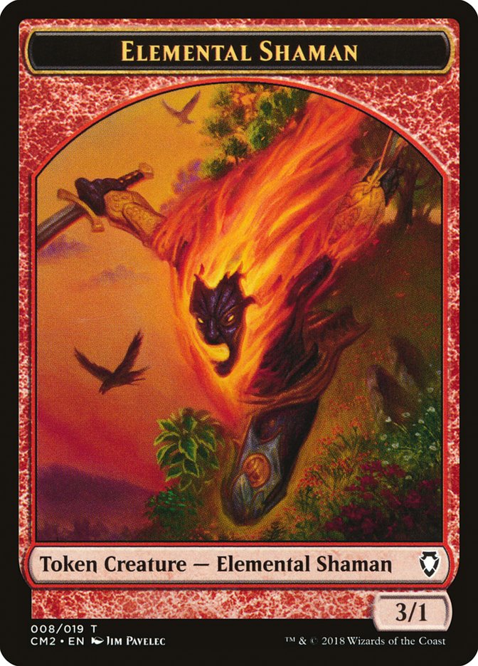 Elemental Shaman Token [Commander Anthology Volume II Tokens] | Chromatic Games