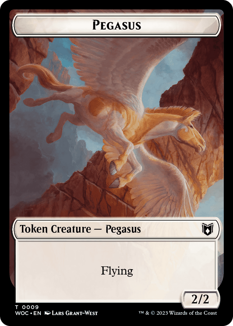 Pirate // Pegasus Double-Sided Token [Wilds of Eldraine Commander Tokens] | Chromatic Games