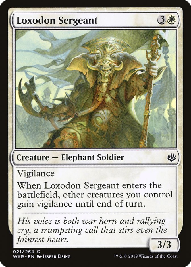 Loxodon Sergeant [War of the Spark] | Chromatic Games