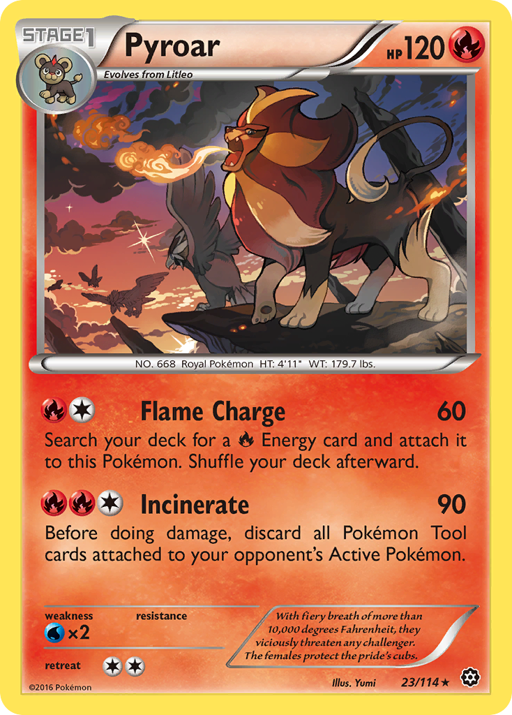 Pyroar (23/114) [XY: Steam Siege] | Chromatic Games