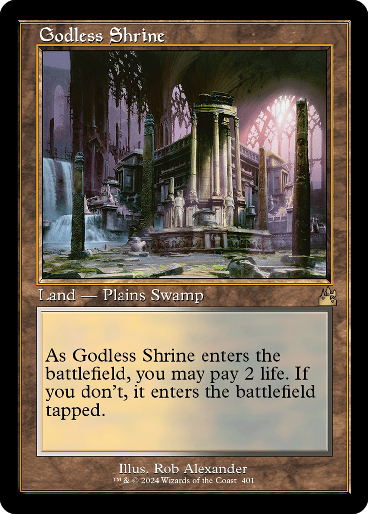 Godless Shrine (Retro) [Ravnica Remastered] | Chromatic Games