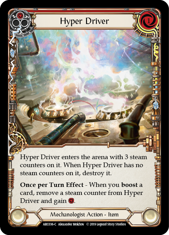 Hyper Driver [ARC036-C] (Arcane Rising)  1st Edition Rainbow Foil | Chromatic Games