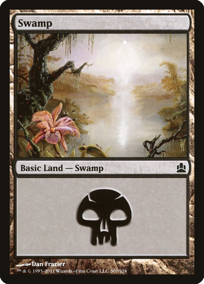 Swamp (307) [Commander 2011] | Chromatic Games