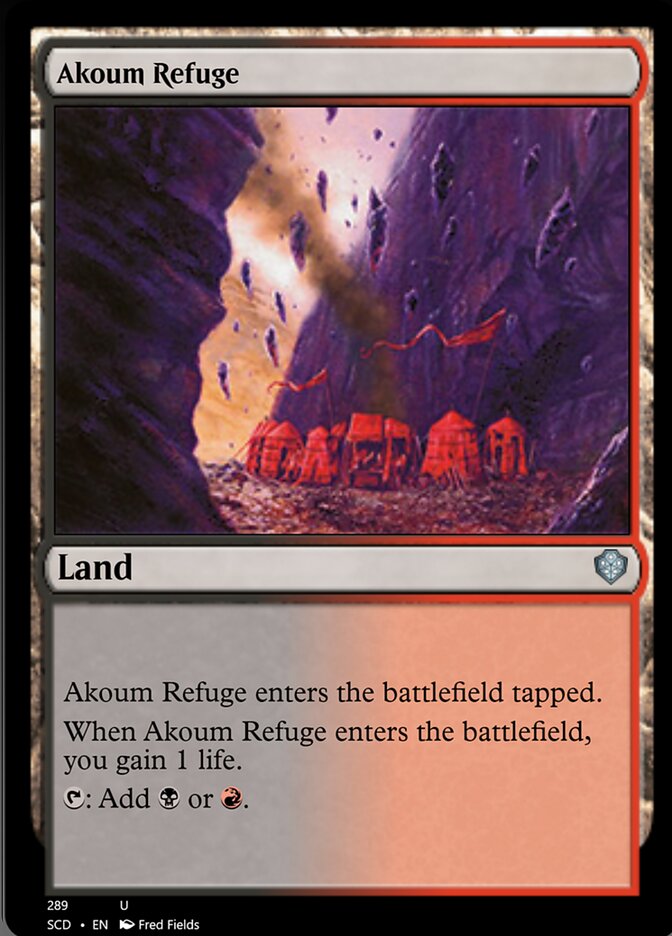 Akoum Refuge [Starter Commander Decks] | Chromatic Games