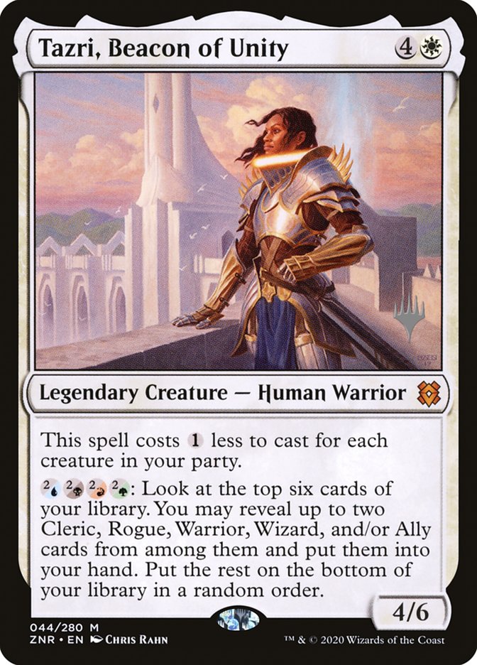 Tazri, Beacon of Unity (Promo Pack) [Zendikar Rising Promos] | Chromatic Games