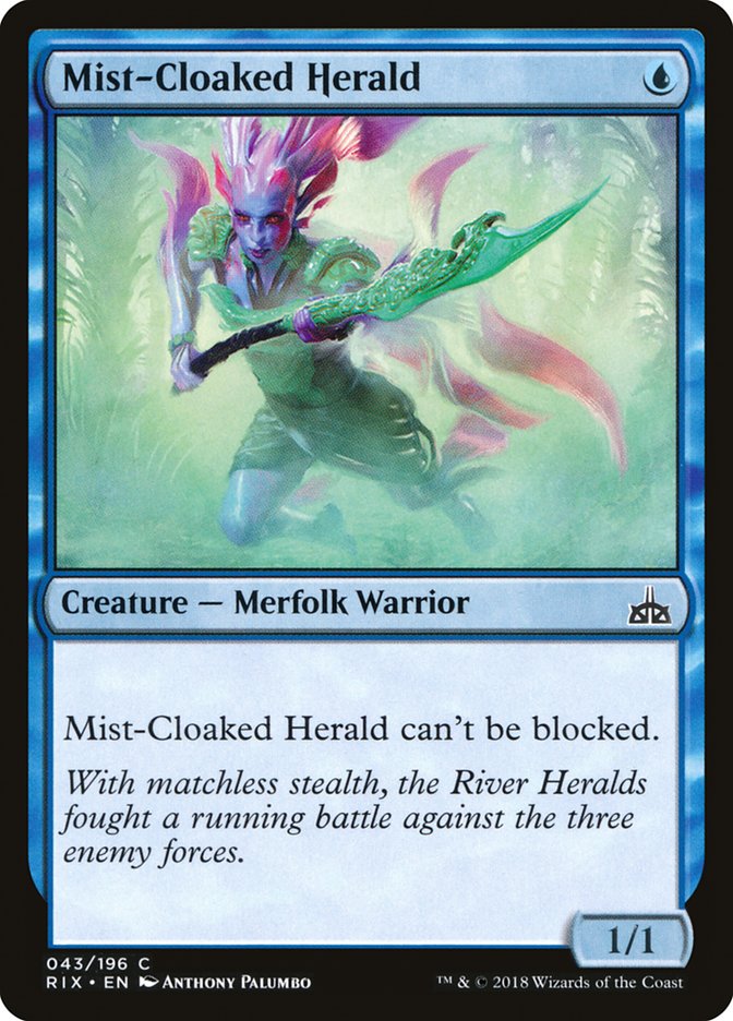 Mist-Cloaked Herald [Rivals of Ixalan] | Chromatic Games