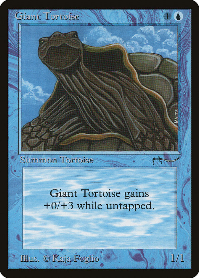 Giant Tortoise (Dark Mana Cost) [Arabian Nights] | Chromatic Games