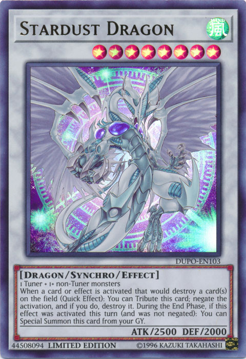 Stardust Dragon [DUPO-EN103] Ultra Rare | Chromatic Games