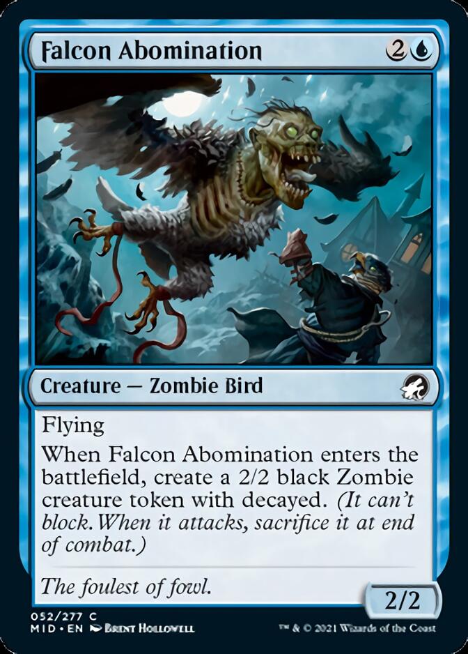 Falcon Abomination [Innistrad: Midnight Hunt] | Chromatic Games