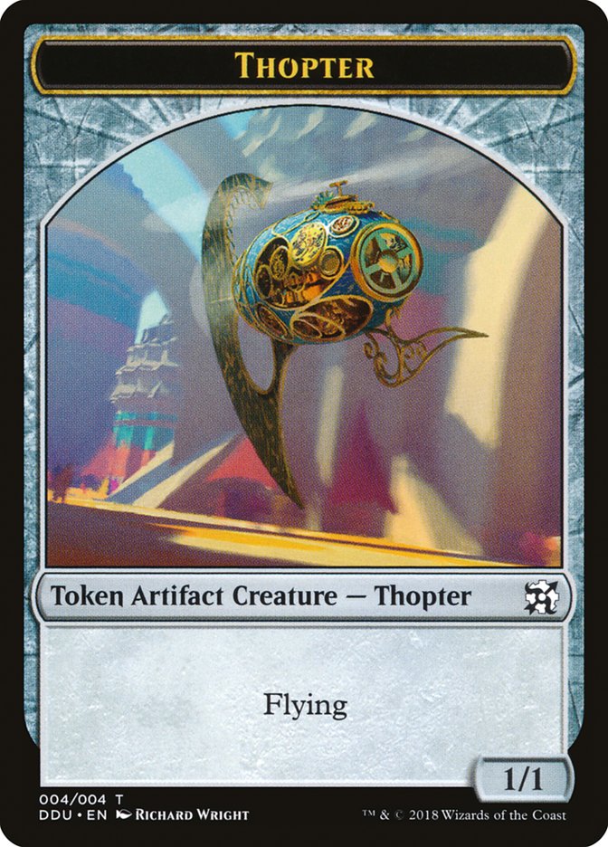 Thopter Token (004/004) [Duel Decks: Elves vs. Inventors Tokens] | Chromatic Games