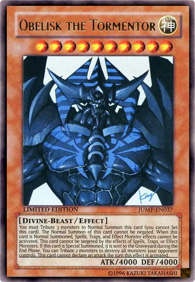 Obelisk the Tormentor [JUMP-EN037] Ultra Rare | Chromatic Games