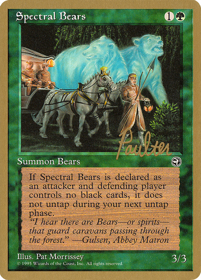 Spectral Bears (Preston Poulter) [Pro Tour Collector Set] | Chromatic Games