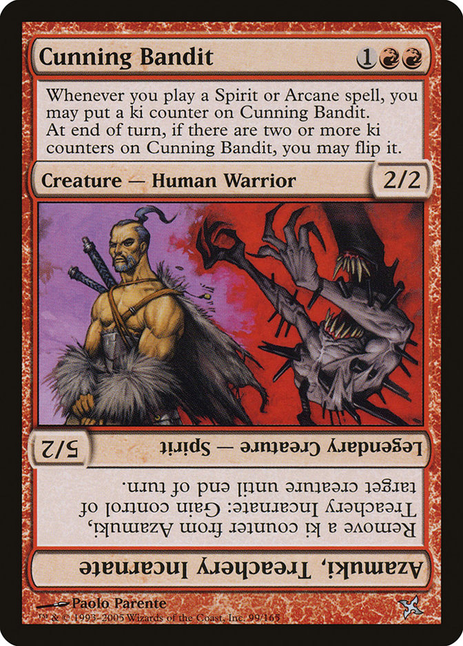 Cunning Bandit // Azamuki, Treachery Incarnate [Betrayers of Kamigawa] | Chromatic Games