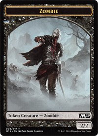 Zombie // Goblin Double-Sided Token (Game Night) [Core Set 2019 Tokens] | Chromatic Games