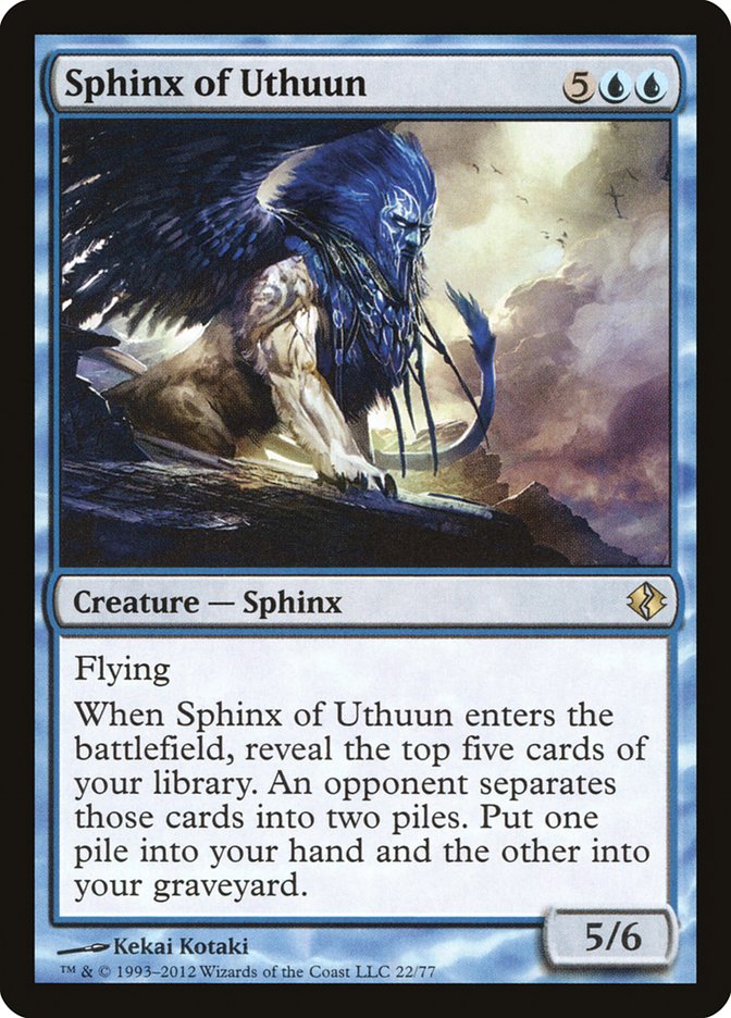 Sphinx of Uthuun [Duel Decks: Venser vs. Koth] | Chromatic Games