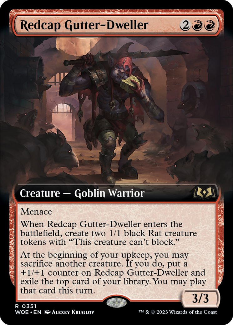 Redcap Gutter-Dweller (Extended Art) [Wilds of Eldraine] | Chromatic Games