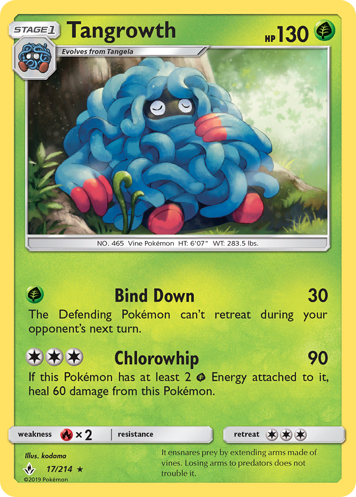 Tangrowth (17/214) [Sun & Moon: Unbroken Bonds] | Chromatic Games