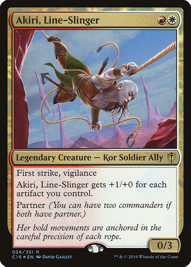 Akiri, Line-Slinger [Commander 2016] | Chromatic Games