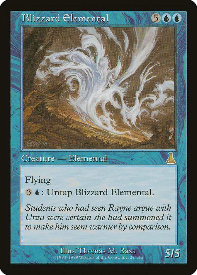 Blizzard Elemental [Urza's Destiny] | Chromatic Games