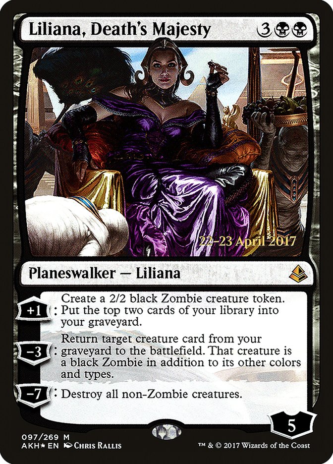 Liliana, Death's Majesty [Amonkhet Prerelease Promos] | Chromatic Games