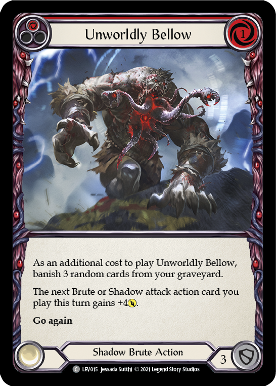 Unworldly Bellow (Red) [LEV015] (Monarch Levia Blitz Deck) | Chromatic Games