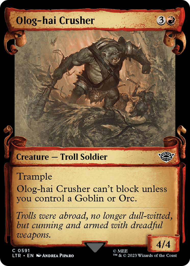 Olog-Hai Crusher [The Lord of the Rings: Tales of Middle-Earth Showcase Scrolls] | Chromatic Games