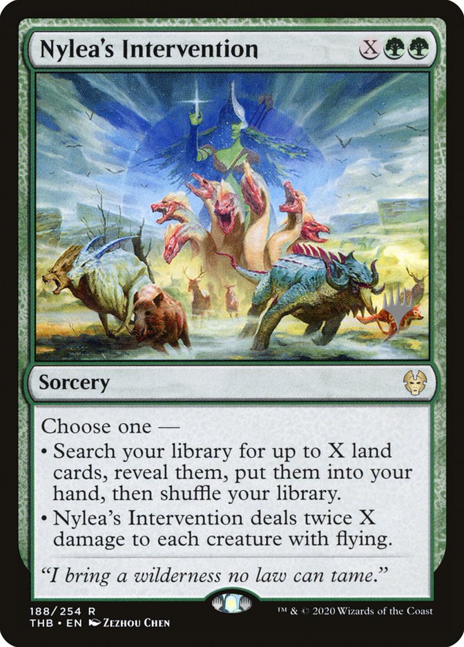 Nylea's Intervention (Promo Pack) [Theros Beyond Death Promos] | Chromatic Games