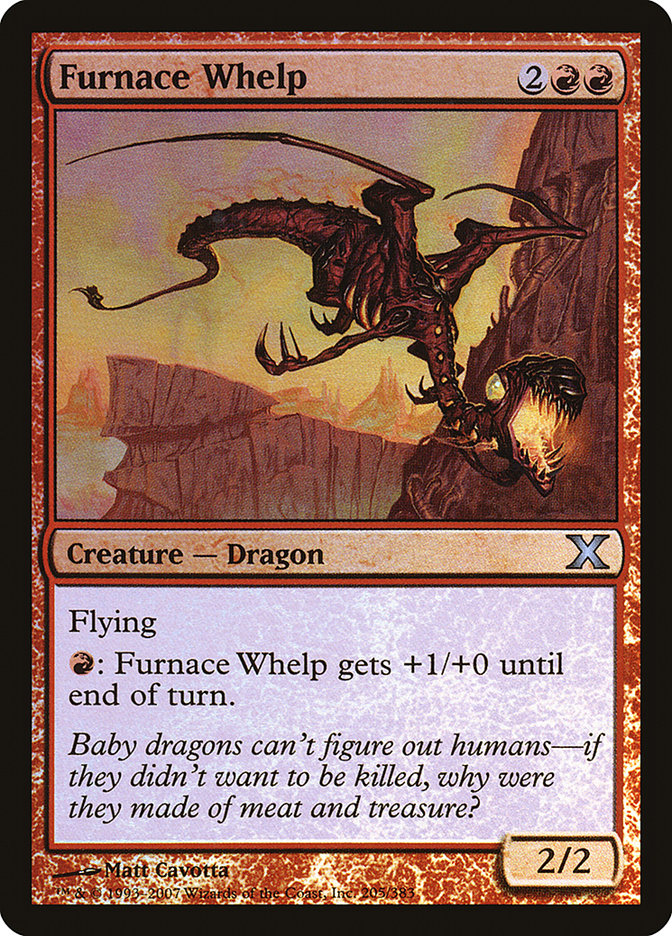 Furnace Whelp (Premium Foil) [Tenth Edition] | Chromatic Games