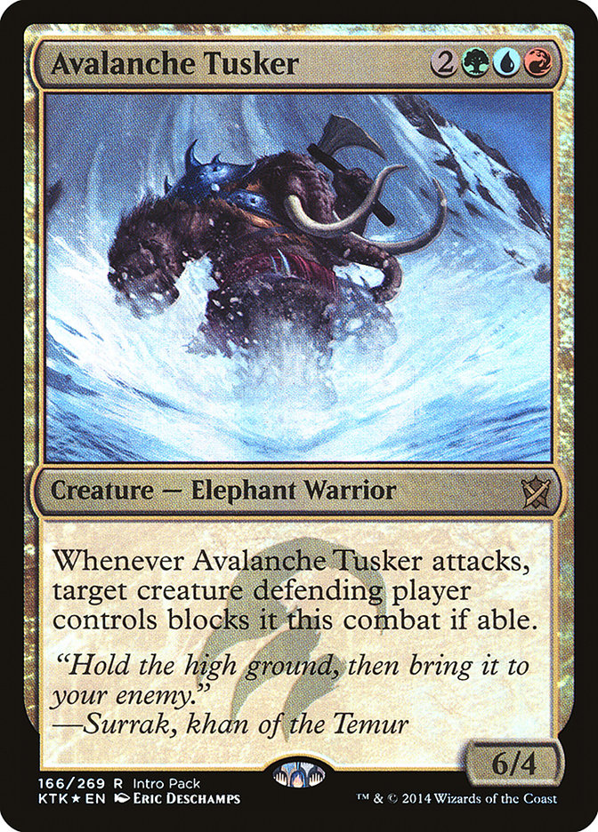 Avalanche Tusker (Intro Pack) [Khans of Tarkir Promos] | Chromatic Games