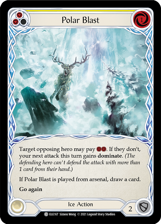 Polar Blast (Yellow) [ELE167] (Tales of Aria)  1st Edition Normal | Chromatic Games