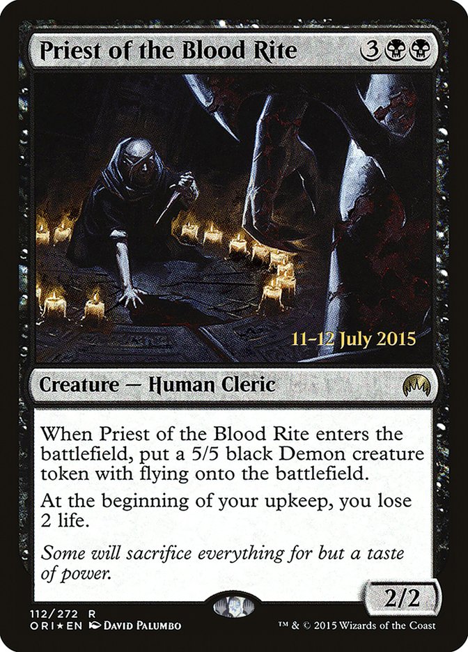 Priest of the Blood Rite [Magic Origins Prerelease Promos] | Chromatic Games