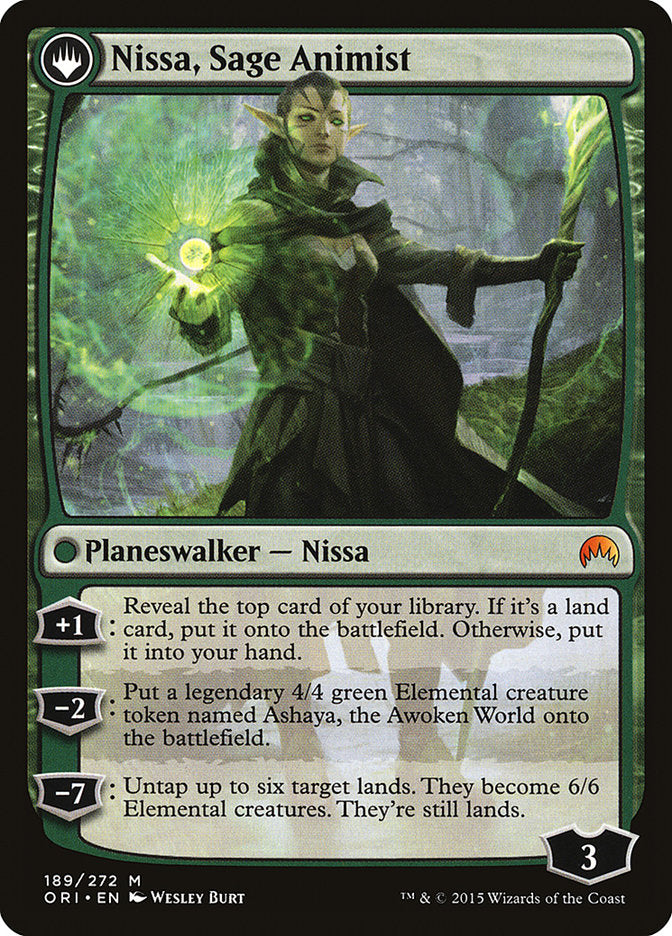 Nissa, Vastwood Seer // Nissa, Sage Animist [Magic Origins] | Chromatic Games