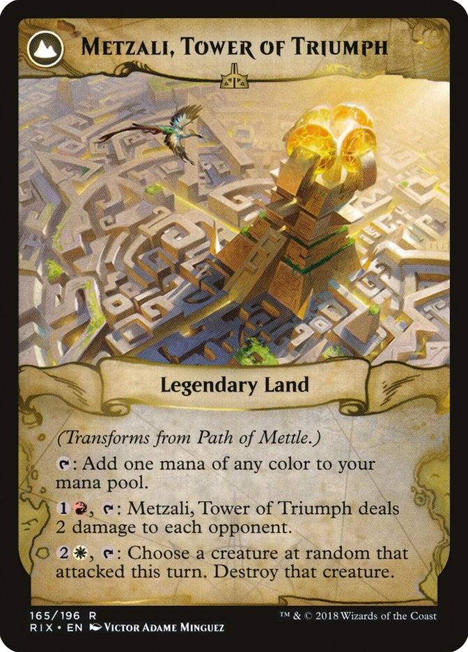 Path of Mettle // Metzali, Tower of Triumph [Rivals of Ixalan] | Chromatic Games