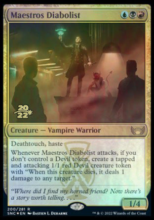 Maestros Diabolist [Streets of New Capenna Prerelease Promos] | Chromatic Games