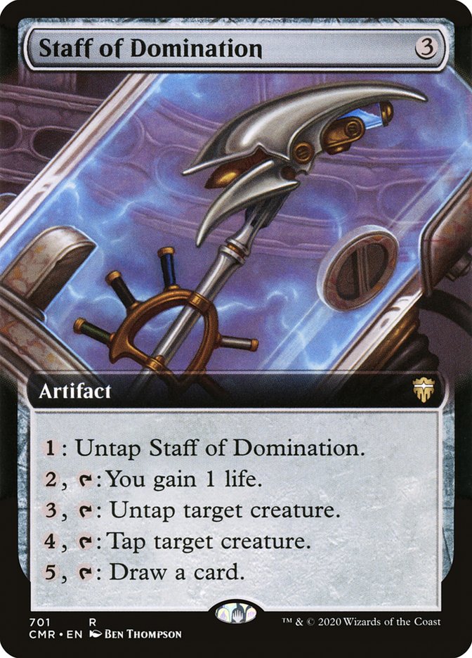 Staff of Domination (Extended Art) [Commander Legends] | Chromatic Games