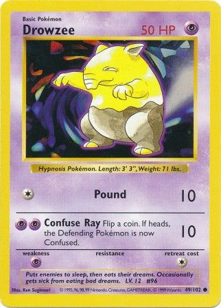 Drowzee [Base Set (Shadowless)] | Chromatic Games