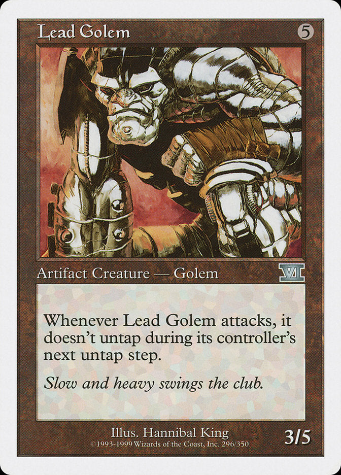 Lead Golem [Classic Sixth Edition] | Chromatic Games