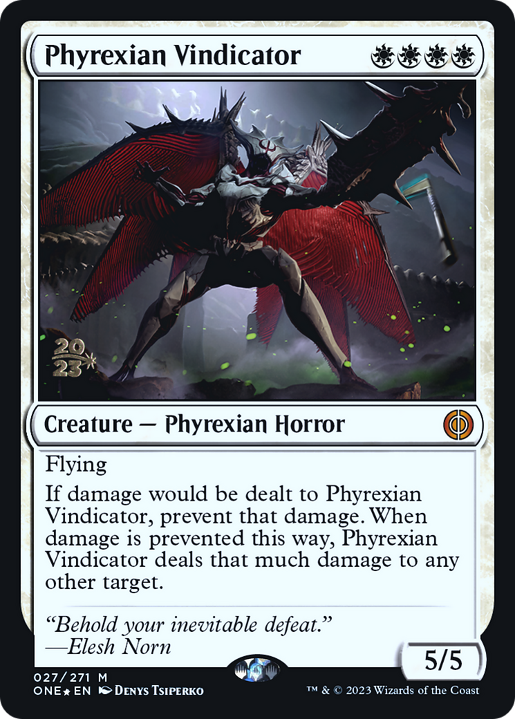 Phyrexian Vindicator [Phyrexia: All Will Be One Prerelease Promos] | Chromatic Games