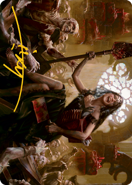 Gisa, Glorious Resurrector Art Card (Gold-Stamped Signature) [Innistrad: Midnight Hunt Art Series] | Chromatic Games