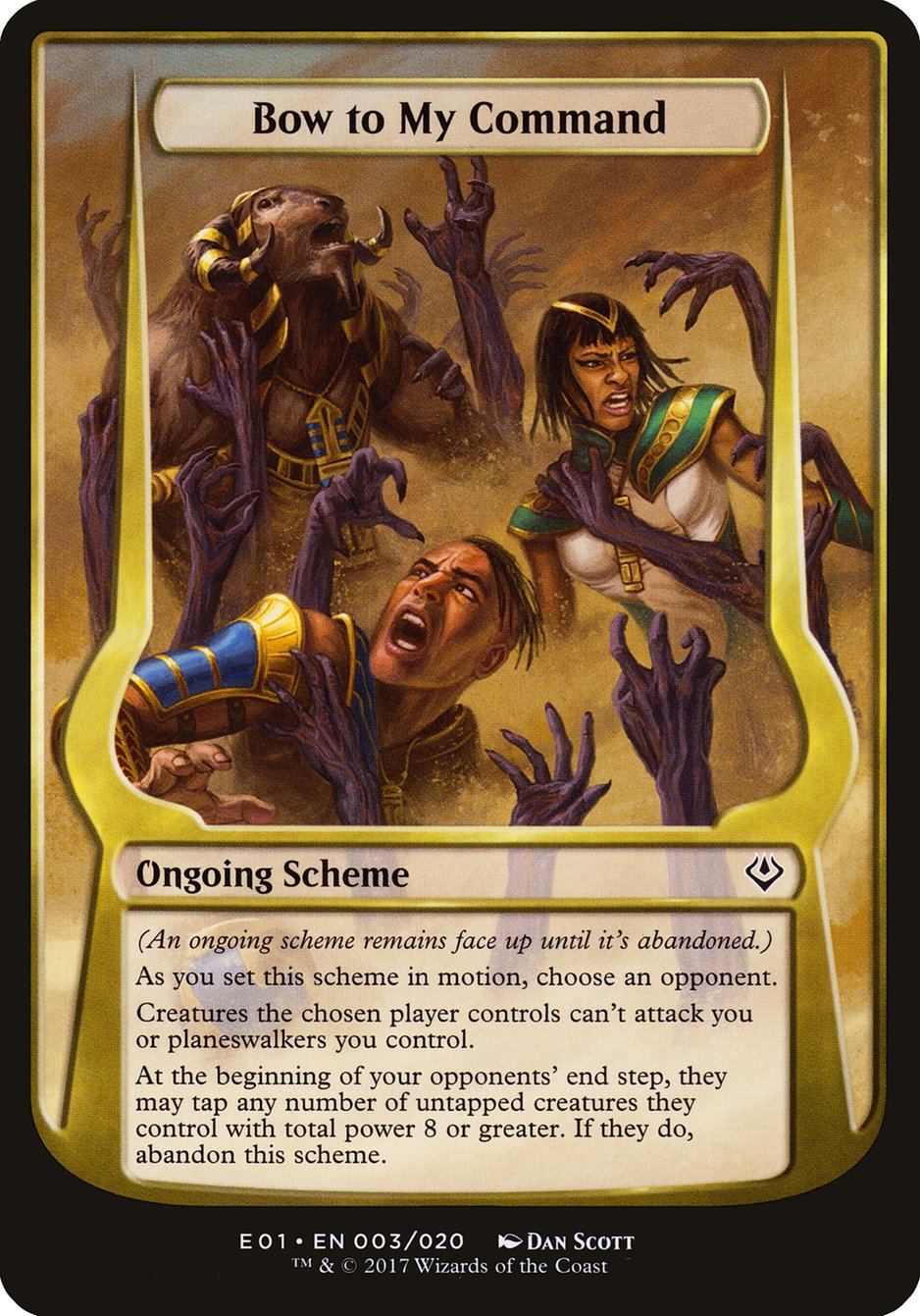 Bow to My Command (Schemes) [Archenemy: Nicol Bolas Schemes] | Chromatic Games