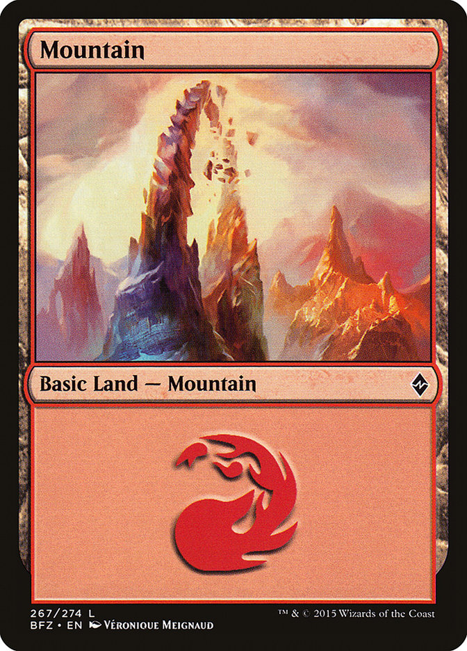 Mountain (267) [Battle for Zendikar] | Chromatic Games