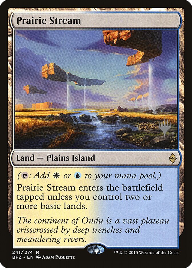 Prairie Stream [Battle for Zendikar Promos] | Chromatic Games