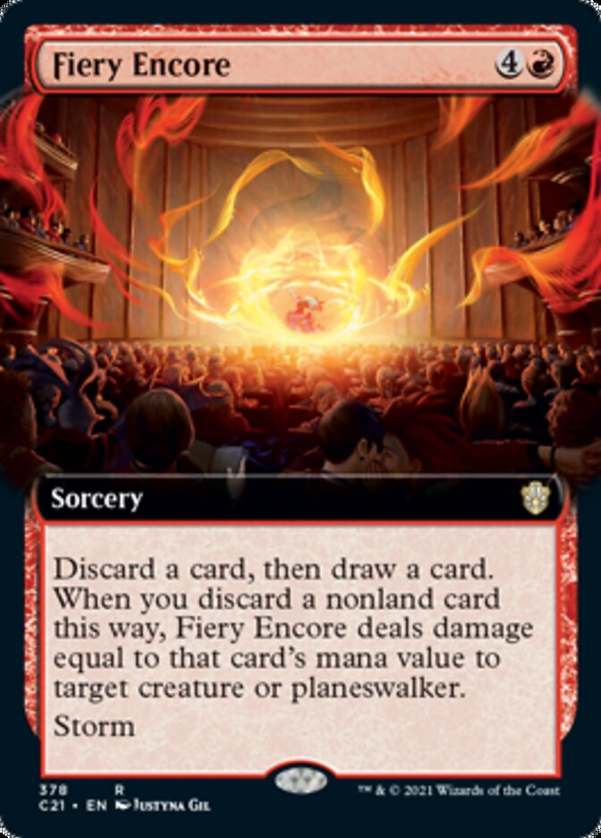 Fiery Encore (Extended Art) [Commander 2021] | Chromatic Games