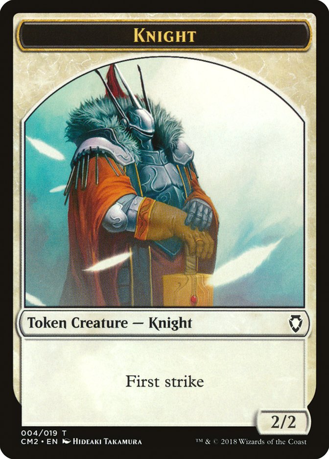 Knight Token [Commander Anthology Volume II Tokens] | Chromatic Games