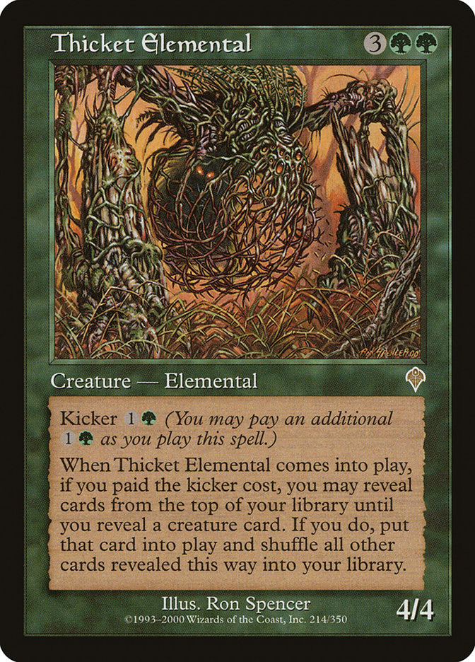 Thicket Elemental [Invasion] | Chromatic Games