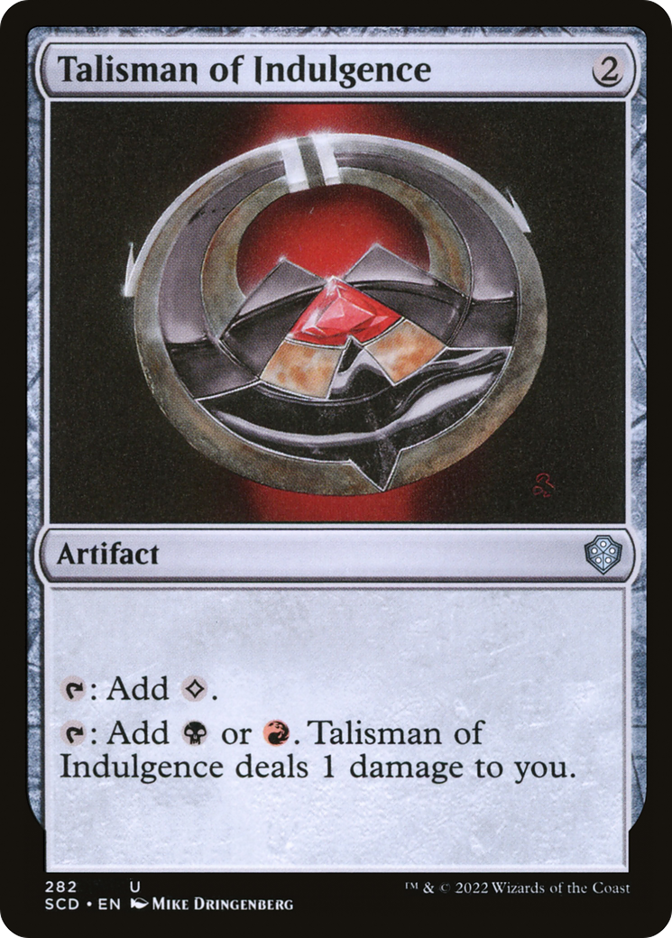 Talisman of Indulgence [Starter Commander Decks] | Chromatic Games