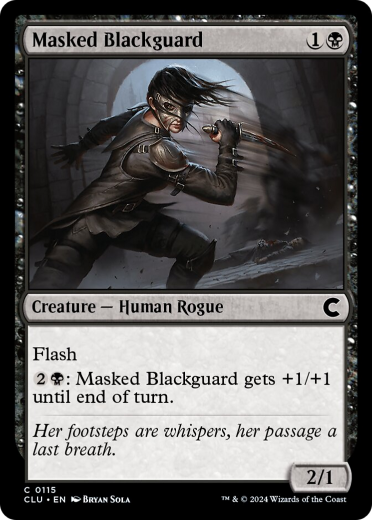 Masked Blackguard [Ravnica: Clue Edition] | Chromatic Games