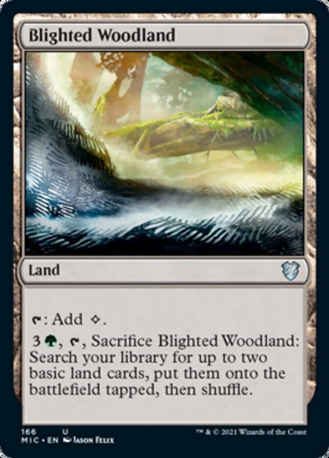 Blighted Woodland [Innistrad: Midnight Hunt Commander] | Chromatic Games